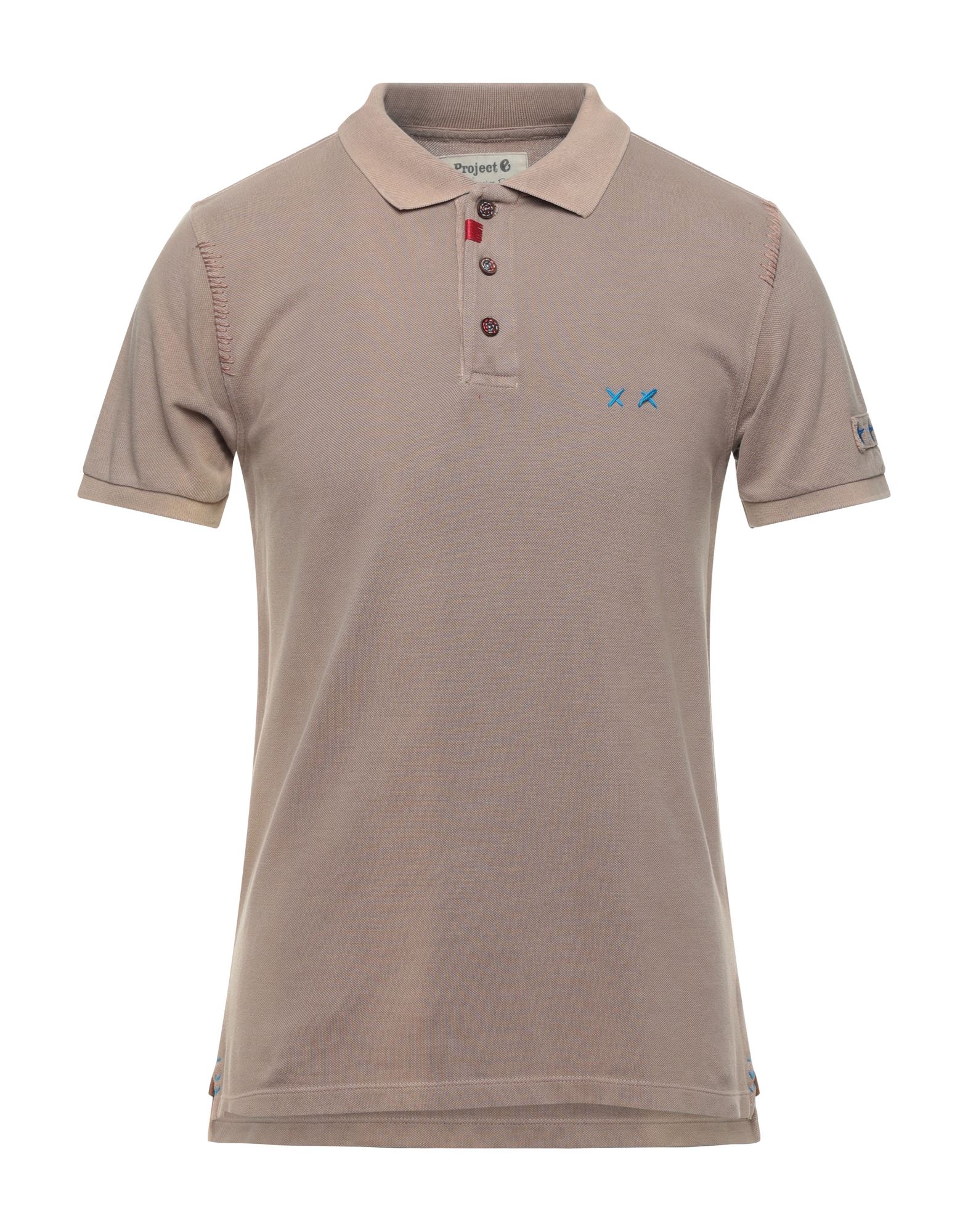 PROJECT E Poloshirt Herren Hellbraun von PROJECT E