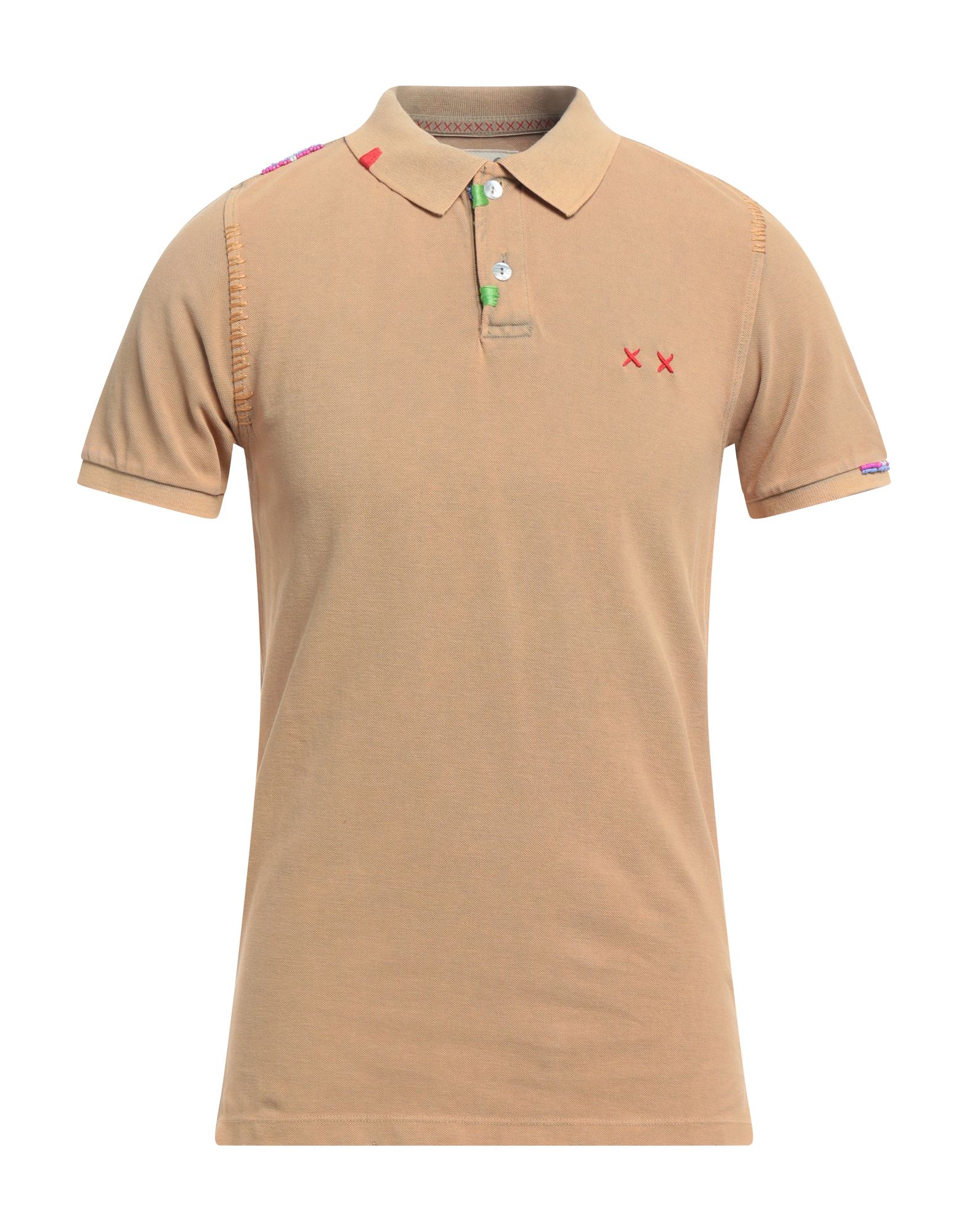 PROJECT E Poloshirt Herren Sand von PROJECT E