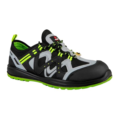 PROOF COMFORT & SAFETY Sicherheitsschuhe Arbeitsschuhe Stahlkappe Stahlkappenschuhe Sporty SRC S1P ESD Schuhe Mikrofaser Reflektierende Elemente rutschfest Atmungsaktiv Schwarz Grau Grün 42 PROOF COMFORT & SAFETY Sicherheitsschuhe Arbeitsschuhe Stahlkappe Stahlkappenschuhe Sporty SRC S1P ESD Schuhe Mikrofaser Reflektierende Elemente rutschfest Atmungsaktiv Schwarz Grau Grün 42 von PROOF comfort&safety