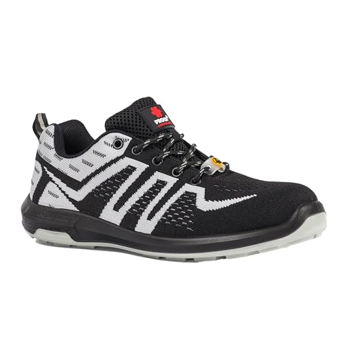 PROOF COMFORT & SAFETY Sicherheitsschuhe Arbeitsschuhe Stahlkappe Stahlkappenschuhe KAPS5 S1 ESD Schuhe Textilmaterial Leichtgewicht rutschfest Atmungsaktiv Schwarz Grau 47 PROOF COMFORT & SAFETY Sicherheitsschuhe Arbeitsschuhe Stahlkappe Stahlkappenschuhe KAPS5 S1 ESD Schuhe Textilmaterial Leichtgewicht rutschfest Atmungsaktiv Schwarz Grau 47 von PROOF comfort&safety