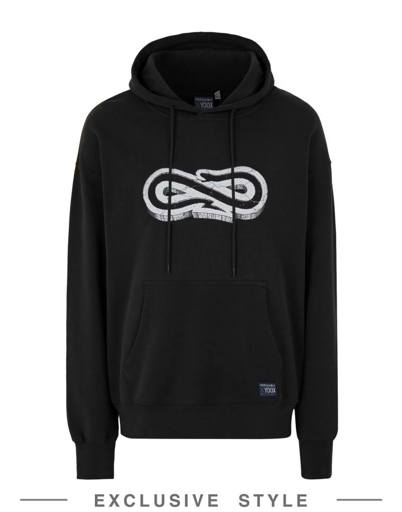 PROPAGANDA x YOOX Sweatshirt Herren Schwarz von PROPAGANDA x YOOX