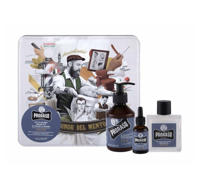 PRORASO Haarshampoo Azur Lime Beard Wash Set Darkova Sada Pece O Vousy von PRORASO