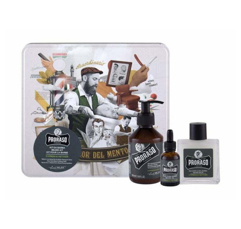 PRORASO Haarshampoo Cypress Vetyver Beard Wash 200ml Shampoo von PRORASO