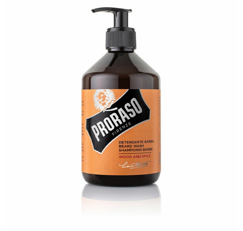 PRORASO Haarshampoo WOOD AND SPICE beard shampoo 500ml PRORASO Haarshampoo WOOD AND SPICE beard shampoo 500ml von PRORASO