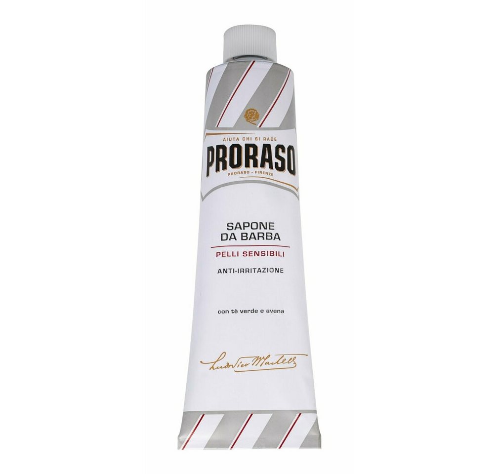 PRORASO Rasiercreme White Shaving Cream Sensitive Haut 150ml von PRORASO