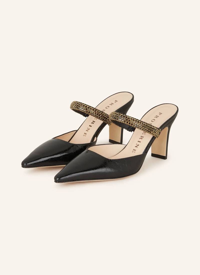 Prosperine Lack-Mules Mit Schmucksteinen schwarz Prosperine Lack-Mules Mit Schmucksteinen schwarz von PROSPERINE
