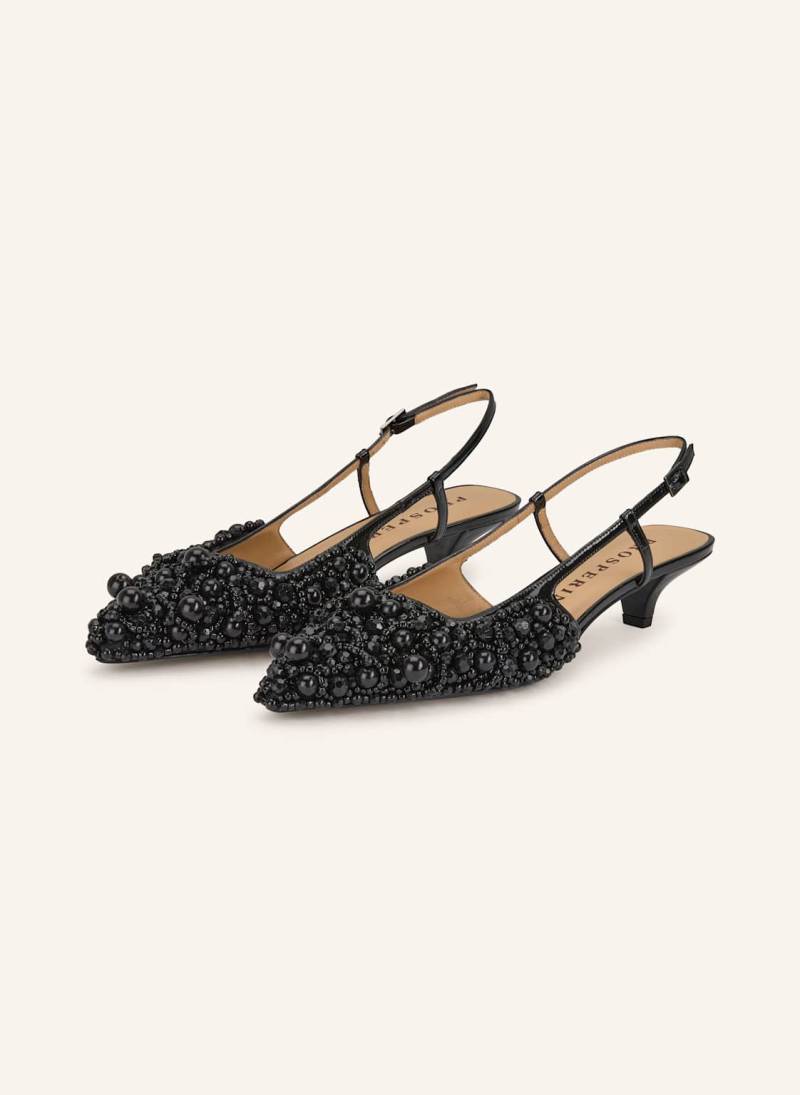 Prosperine Slingpumps Mit Schmucksteinen schwarz Prosperine Slingpumps Mit Schmucksteinen schwarz von PROSPERINE