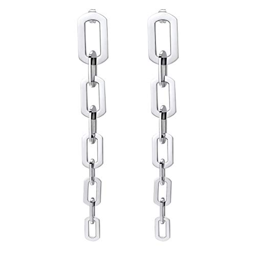 PROSTEEL Damen Ohrringe lange baumeln Ohrringe in Ankerkette Form Edelstahl Ohrhänger Ohrstecker trendige Dangle Earrings Frauen Schmuck Accessoire für Geburtstag Party(Original) von PROSTEEL