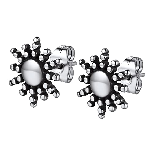 PROSTEEL Unisex Ohrringe Edelstahl Sonnenstrahl Design Ohrstecker Einzigartig Design Ohr Piercing Ohrschmuck Accessoire für Party von PROSTEEL