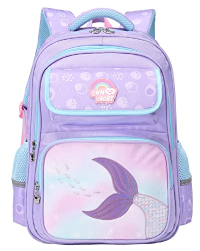 PROTAURI Mädchen Rucksack Kinderrucksack Jungen Schulrucksack Mädchen Teenager Schultasche Leichtgewicht Wasserdicht Schule Klasse Tasche für 5-12 Jahre von PROTAURI