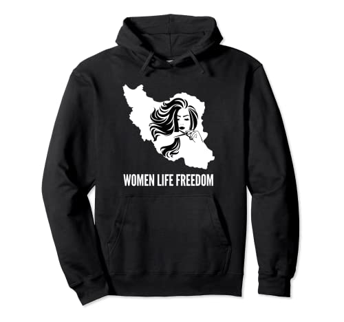 Iranische Flagge, Free Iran, Frauen Haarschnitt, unterstützt Iran Frauen Pullover Hoodie von PROTEST SUPPLY - #freeiran Women Life Freedom Iran