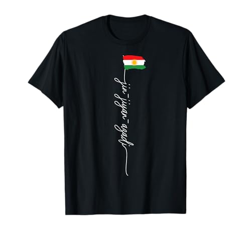 Kurdische Flagge. JIN-JIYAN-AZADI Unterstützung Kurdische Frauen NO HIJAB T-Shirt von PROTEST SUPPLY - #freeiran Women Life Freedom KURD