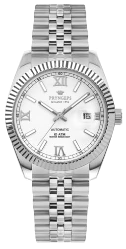 PRYNGEPS MILANO 1956 Erre X Collection AUTOMATICO ERRE X Herrenuhr, Stahlzifferblatt, weiß A1099.232 von PRYNGEPS MILANO 1956
