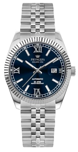 PRYNGEPS MILANO 1956 Erre X Collection AUTOMATICO ERRE X Herrenuhr, Stahlzifferblatt, blau A1099.238 von PRYNGEPS MILANO 1956