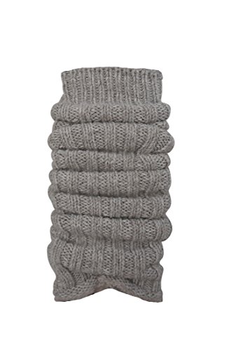 1 Paar Grobstrick-Stulpe mit Alpakawolle Legwarmers für Teenager und DamenCH-354 (taupe) von PS PACASSO