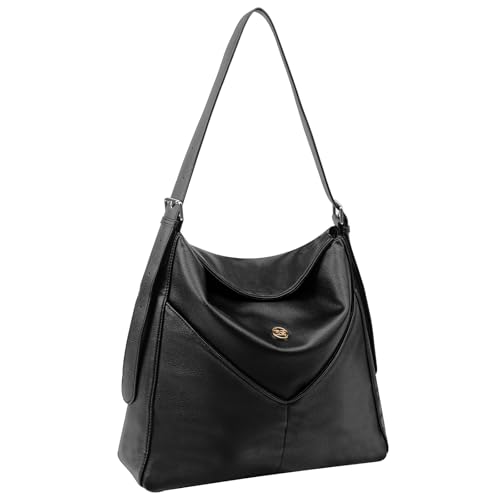 PS PETITE SIMONE Shopper Tasche Damen Hobo Bag Tote Bag große veganem Leder Crossbody Schultertaschen mit verstellbarem Riemen, Ledertasche Abby PS PETITE SIMONE Shopper Tasche Damen Hobo Bag Tote Bag große veganem Leder Crossbody Schultertaschen mit verstellbarem Riemen, Ledertasche Abby von PS PETITE SIMONE
