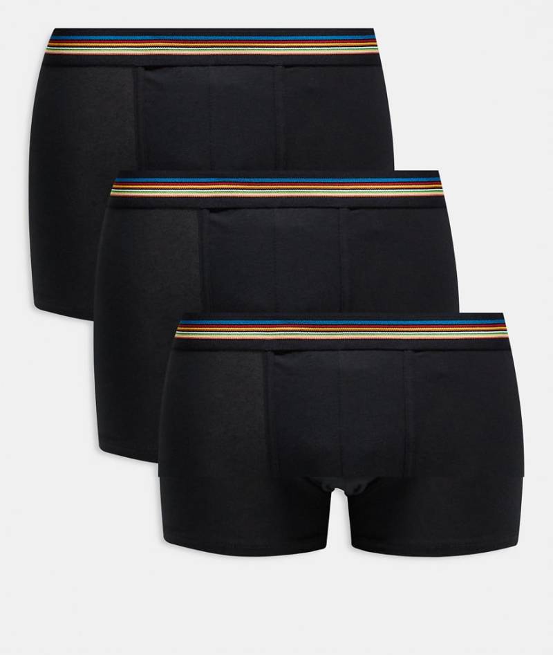 PS Paul Smith - 3er-Pack Trunk-Unterhosen in Schwarz mit Logo von PS Paul Smith