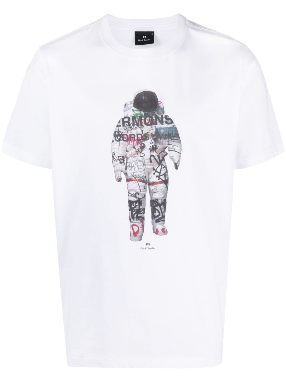 PS Paul Smith T-Shirt mit Astronaut-Print - Weiß von PS Paul Smith