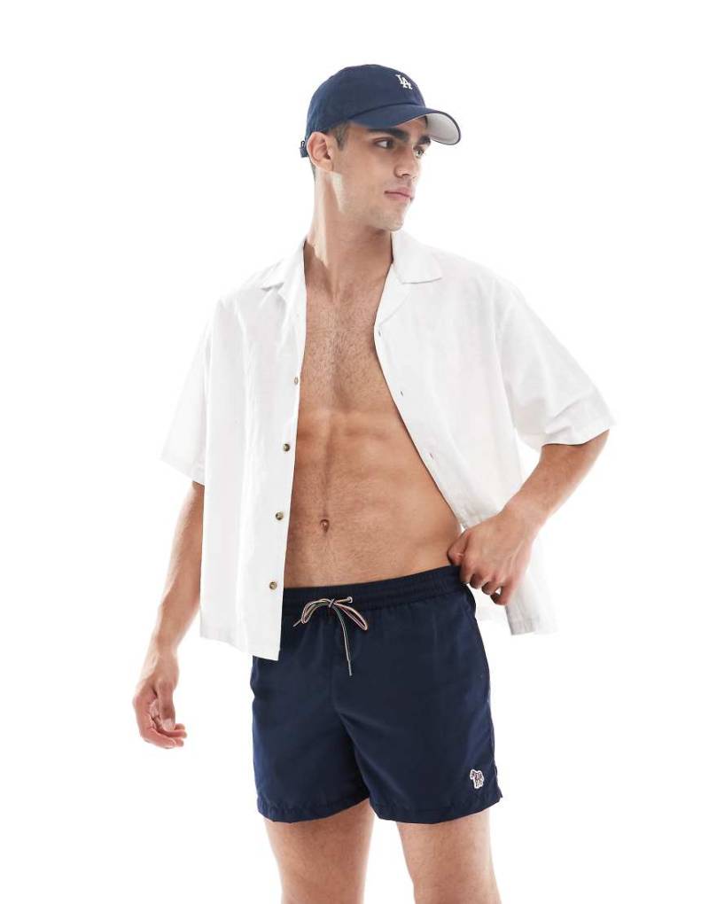 PS Paul Smith - Badeshorts mit Zebra-Logo in Marine-Marineblau von PS Paul Smith