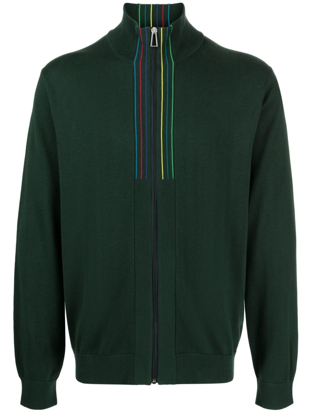 PS Paul Smith Cardigan mit Streifendetail - Grün von PS Paul Smith