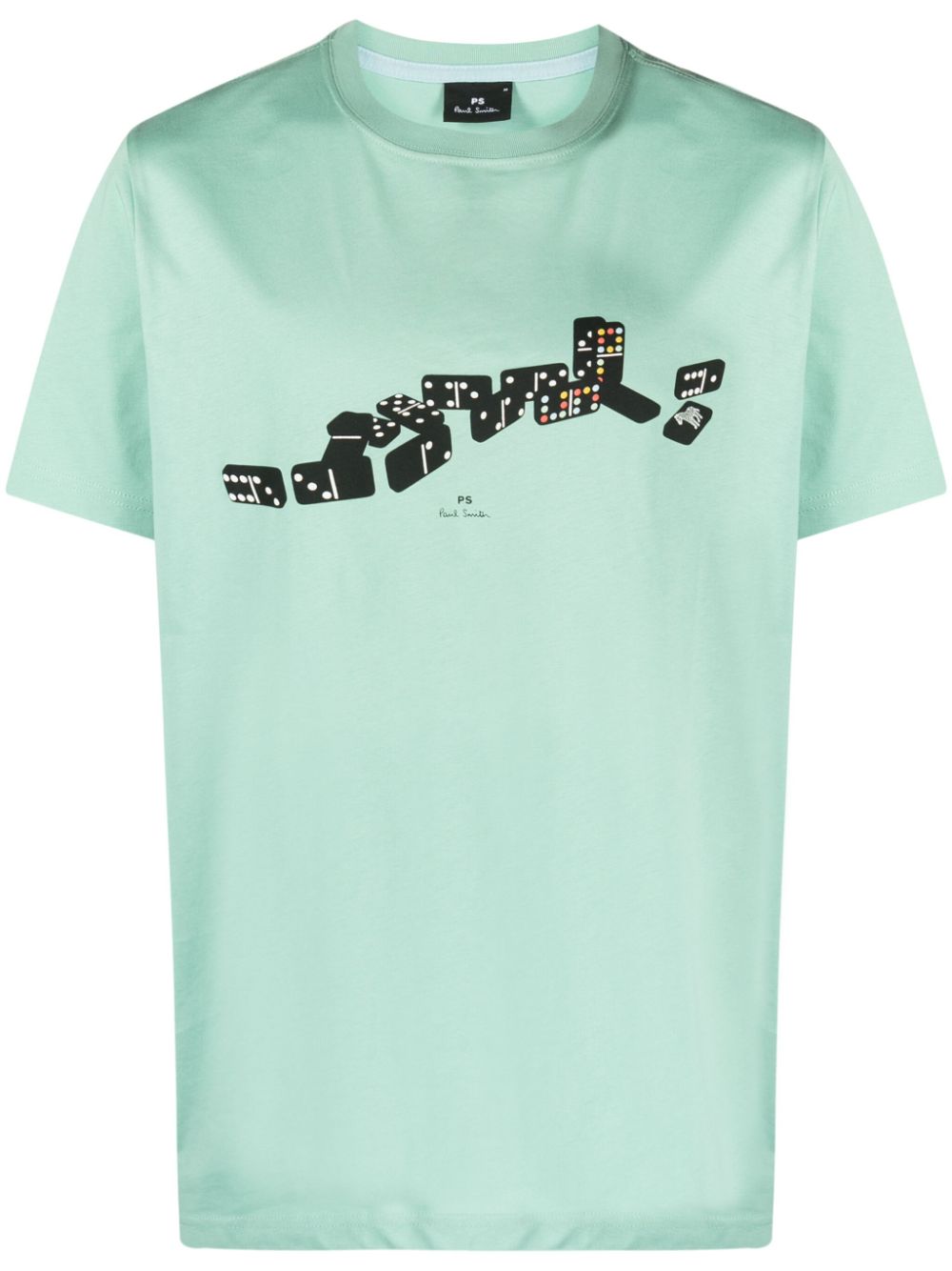 PS Paul Smith Dominoes T-Shirt mit Logo-Print - Grün von PS Paul Smith