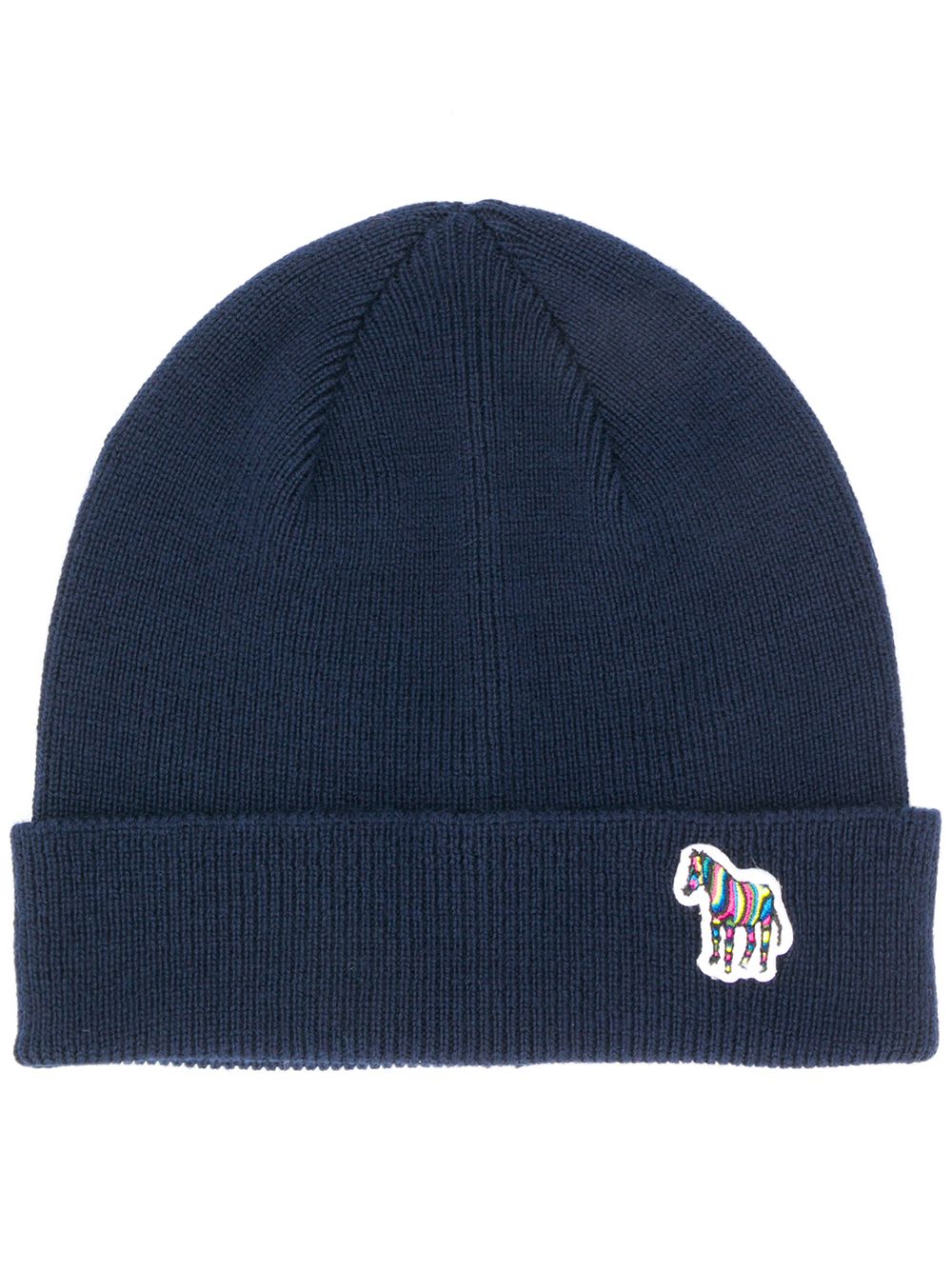 PS Paul Smith Gerippte Beanie - Blau von PS Paul Smith