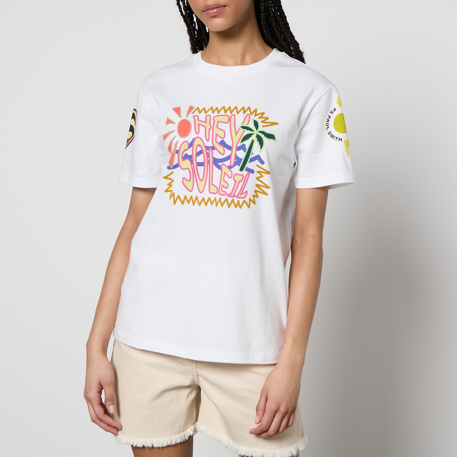 PS Paul Smith Hey Soleil Graphic Cotton T-Shirt - S von PS Paul Smith