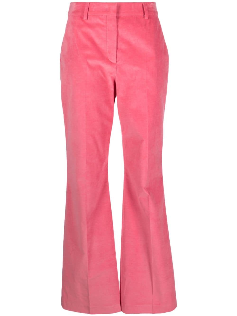 PS Paul Smith High-Waist-Hose aus Samt - Rosa von PS Paul Smith