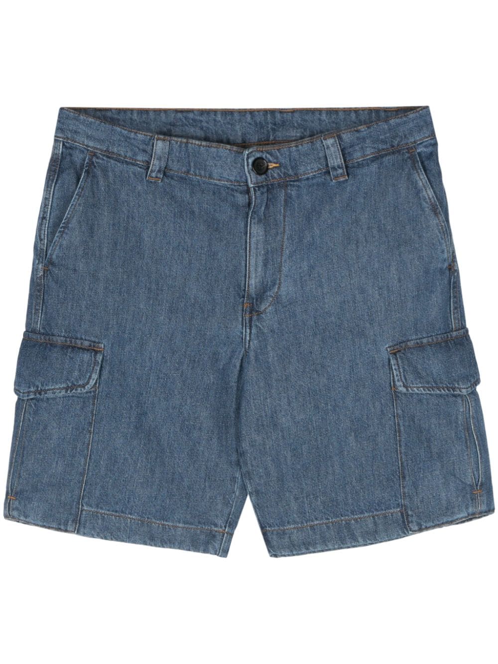 PS Paul Smith Jeans-Shorts mit aufgesetzten Taschen - Blau von PS Paul Smith