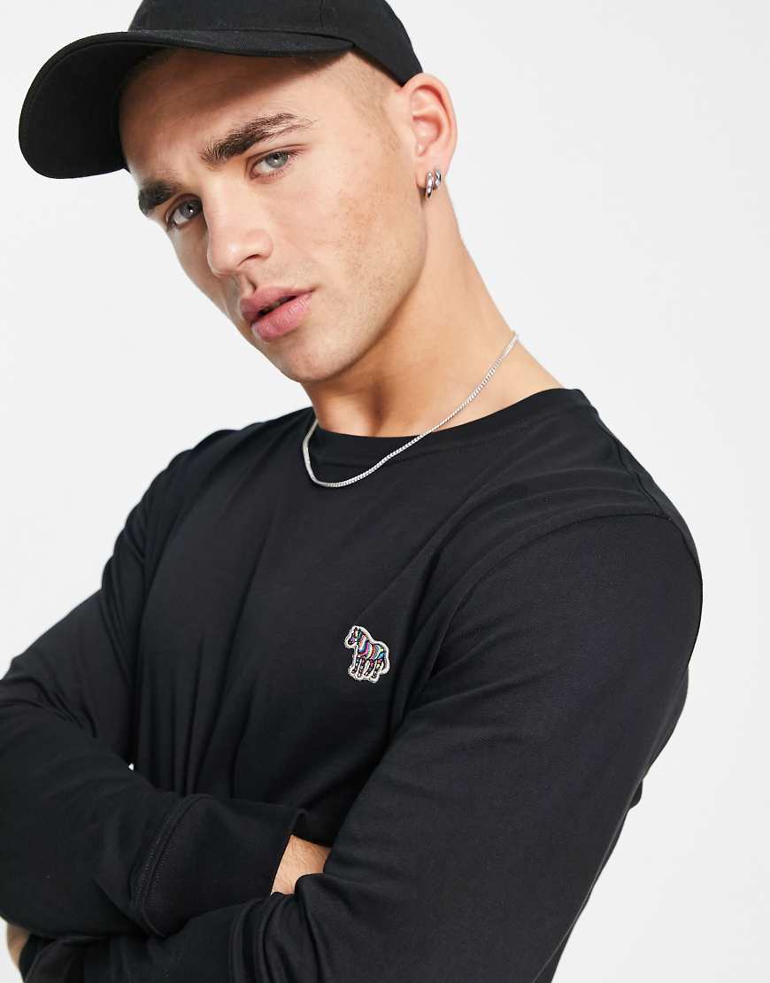 PS Paul Smith - Langärmliges Oberteil in Schwarz mit normalem Schnitt PS Paul Smith - Langärmliges Oberteil in Schwarz mit normalem Schnitt von PS Paul Smith