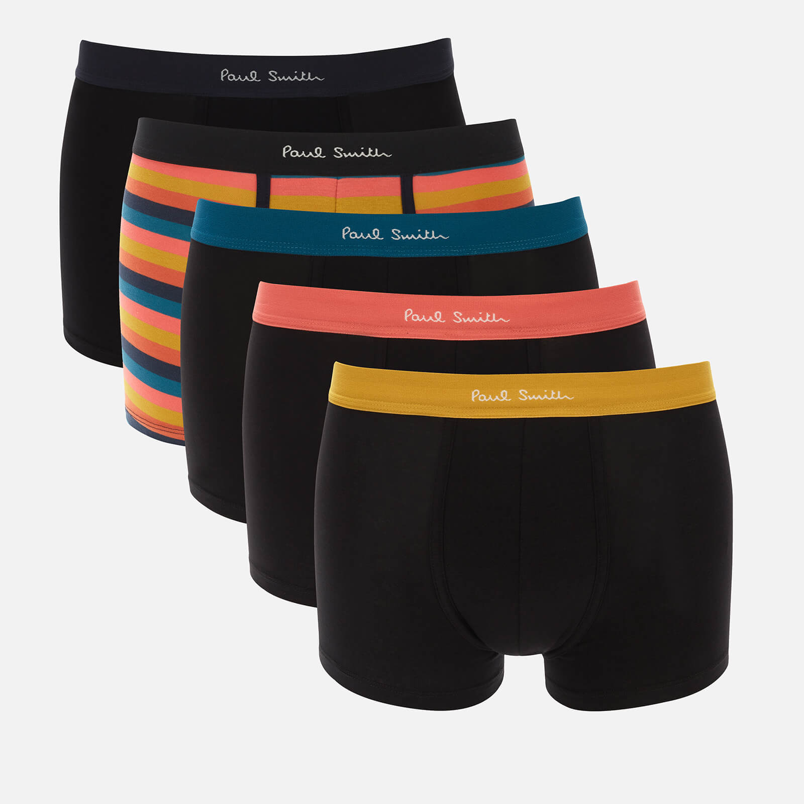 Paul Smith Loungewear Men's 5 Pack Stripe Mix Boxer Shorts - Multi 2 - S von PS Paul Smith