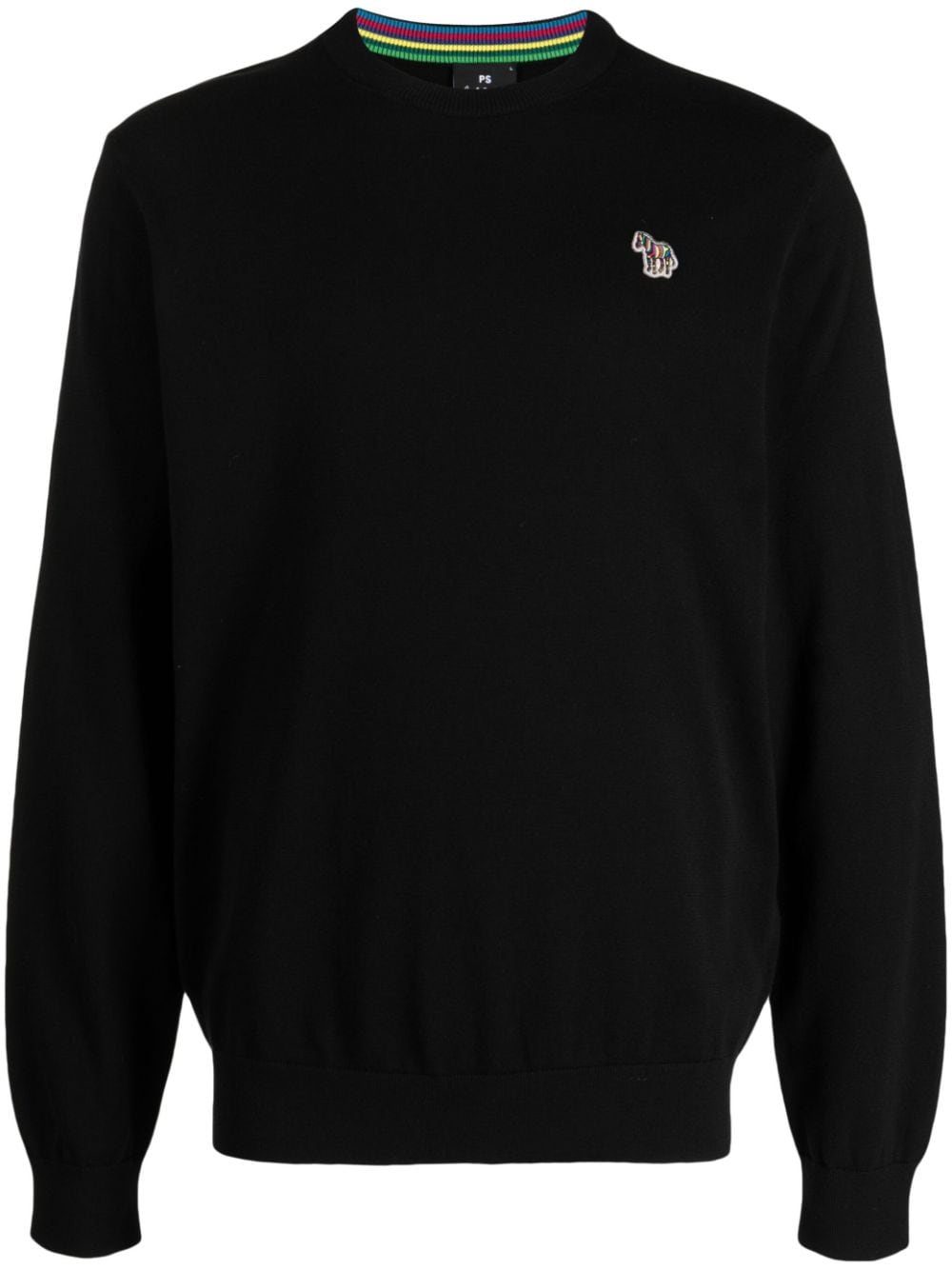 PS Paul Smith Pullover mit Zebra-Patch - Schwarz von PS Paul Smith