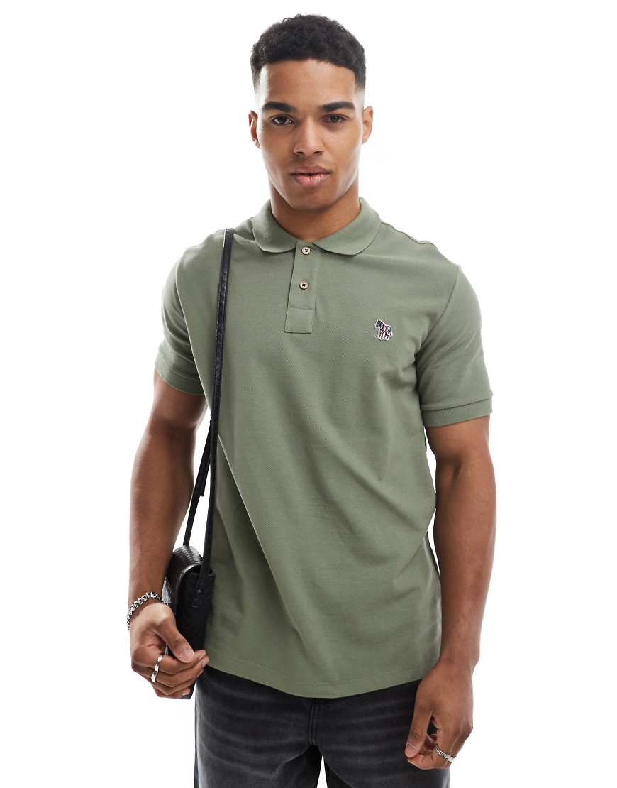 PS Paul Smith - Regular-Fit-Polohemd in Grün mit Zebra-Logo PS Paul Smith - Regular-Fit-Polohemd in Grün mit Zebra-Logo von PS Paul Smith