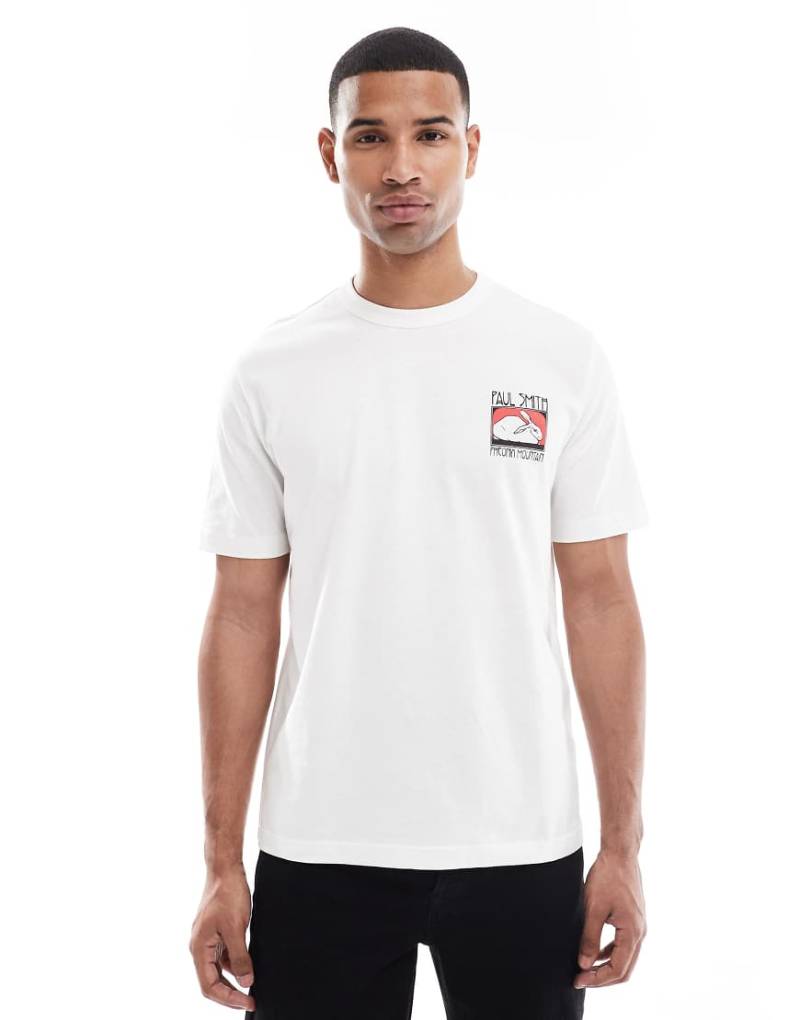 PS Paul Smith - Regular-Fit-T-Shirt in Weiß mit „Phoenix MT"-Logo von PS Paul Smith