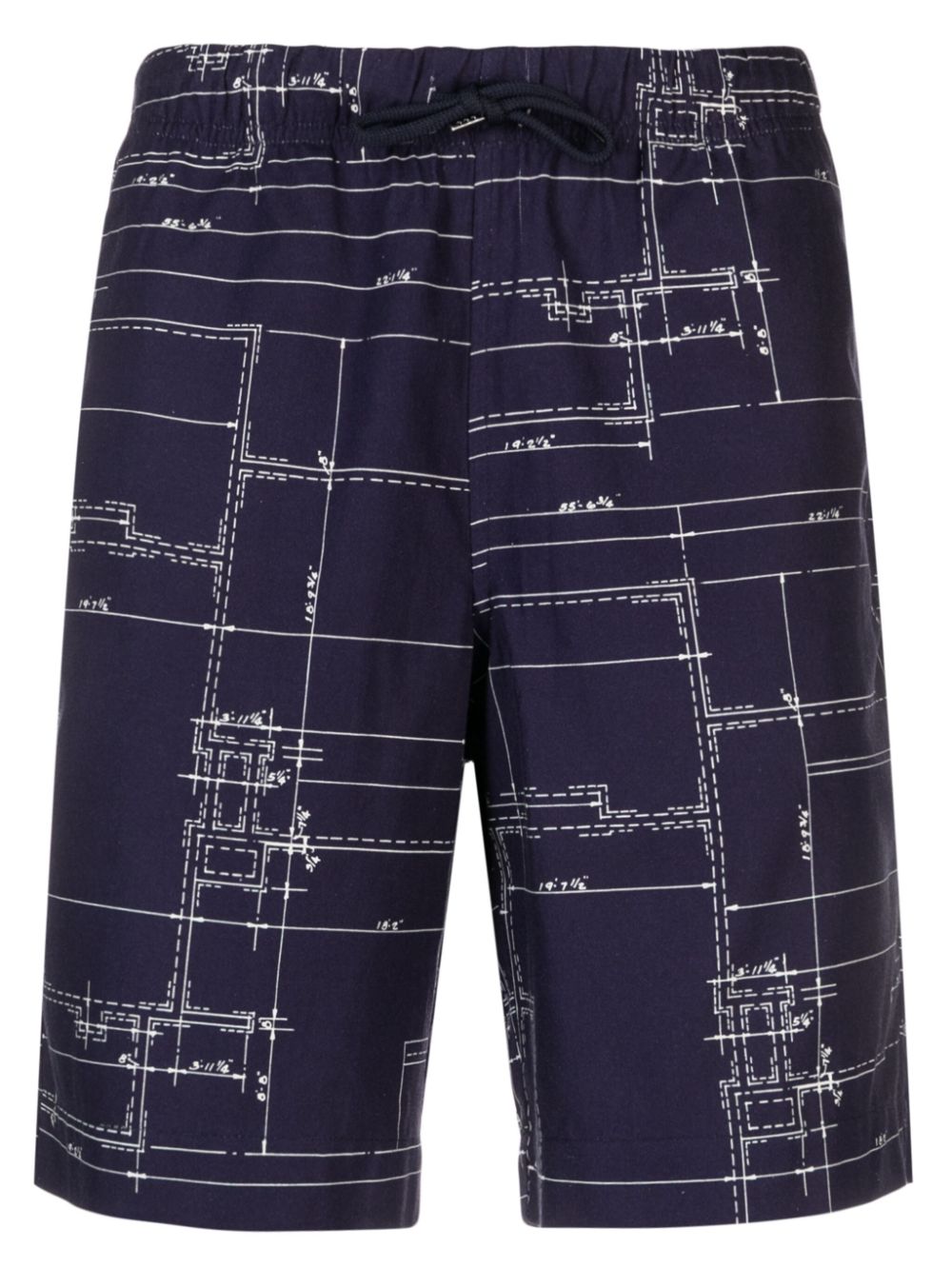 PS Paul Smith Shorts mit grafischem Print - Blau von PS Paul Smith