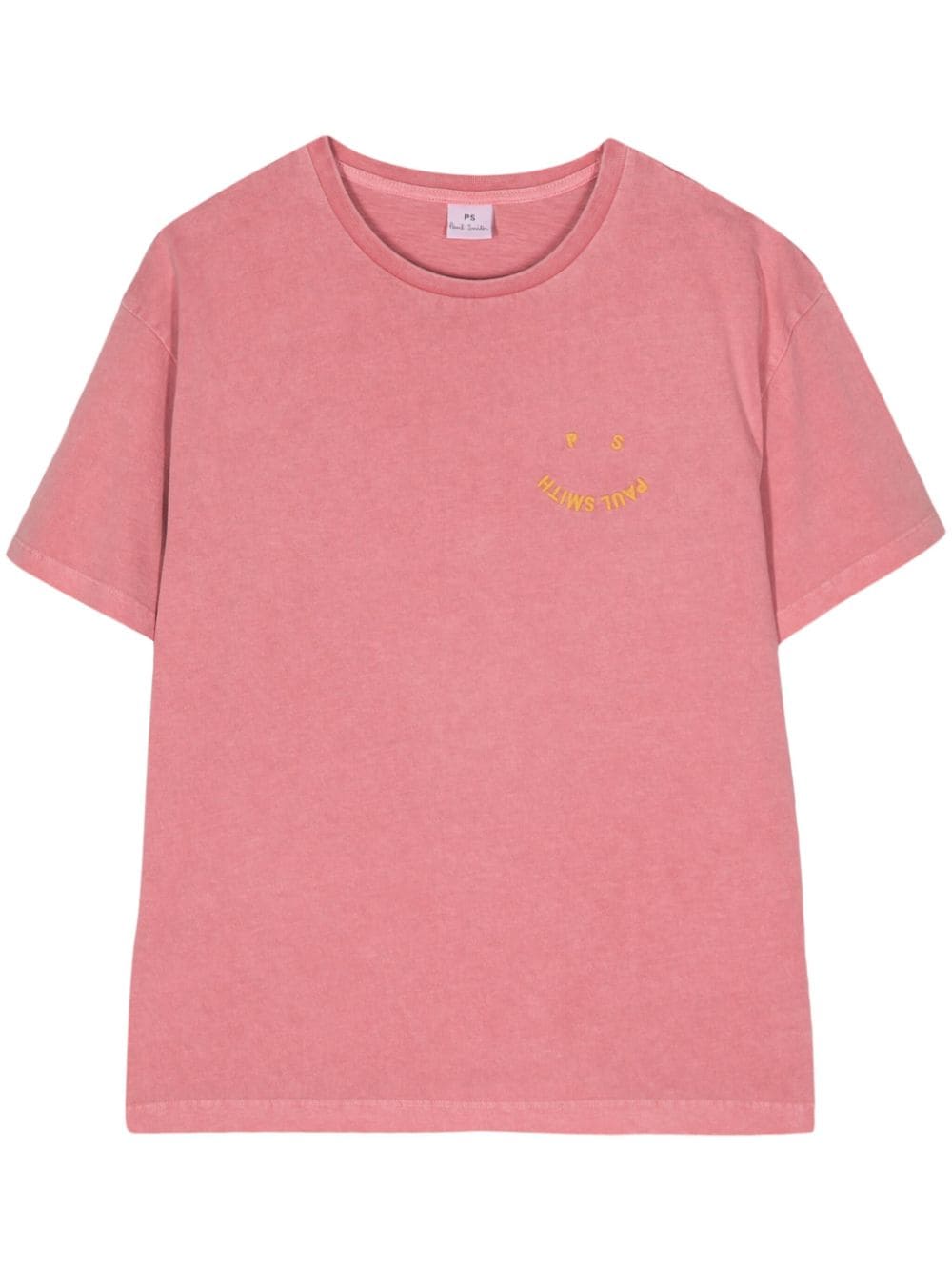 PS Paul Smith T-Shirt aus Bio-Baumwolle mit Logo-Stickerei - Rosa von PS Paul Smith