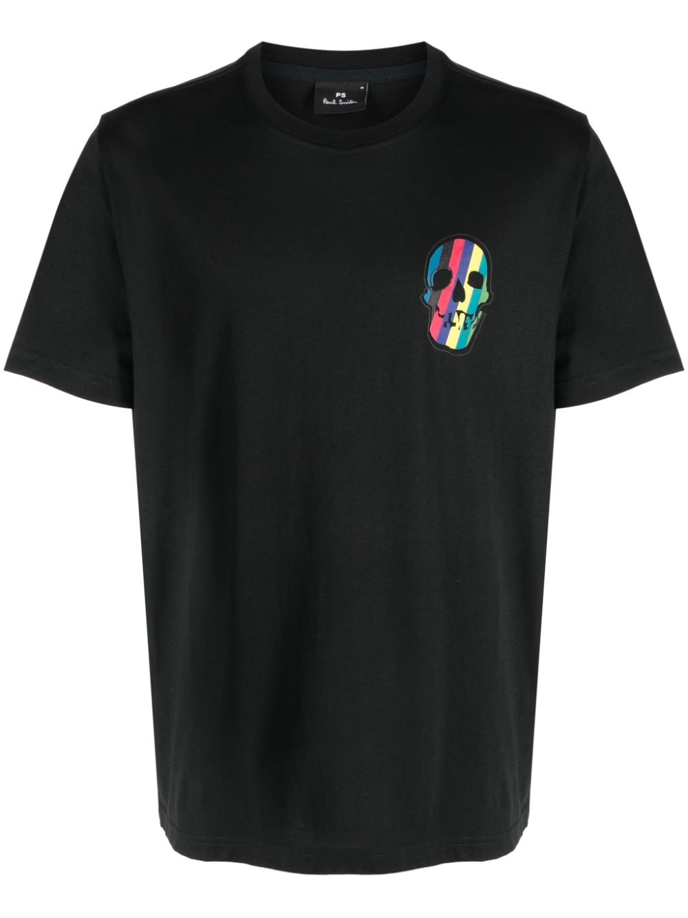 PS Paul Smith T-Shirt aus Bio-Baumwolle mit Patch - Schwarz von PS Paul Smith