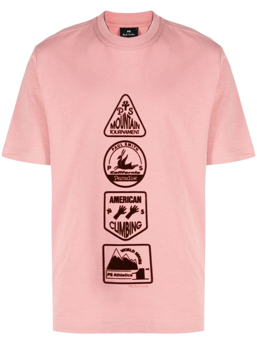 PS Paul Smith T-Shirt aus Bio-Baumwolle mit Print - Rosa von PS Paul Smith