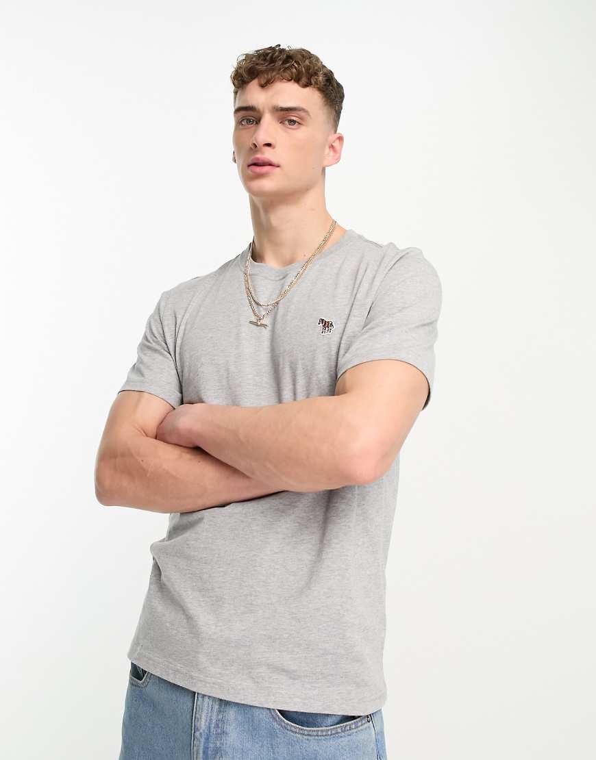 PS Paul Smith - T-Shirt in Grau mit regulärer Passform und Logo PS Paul Smith - T-Shirt in Grau mit regulärer Passform und Logo von PS Paul Smith