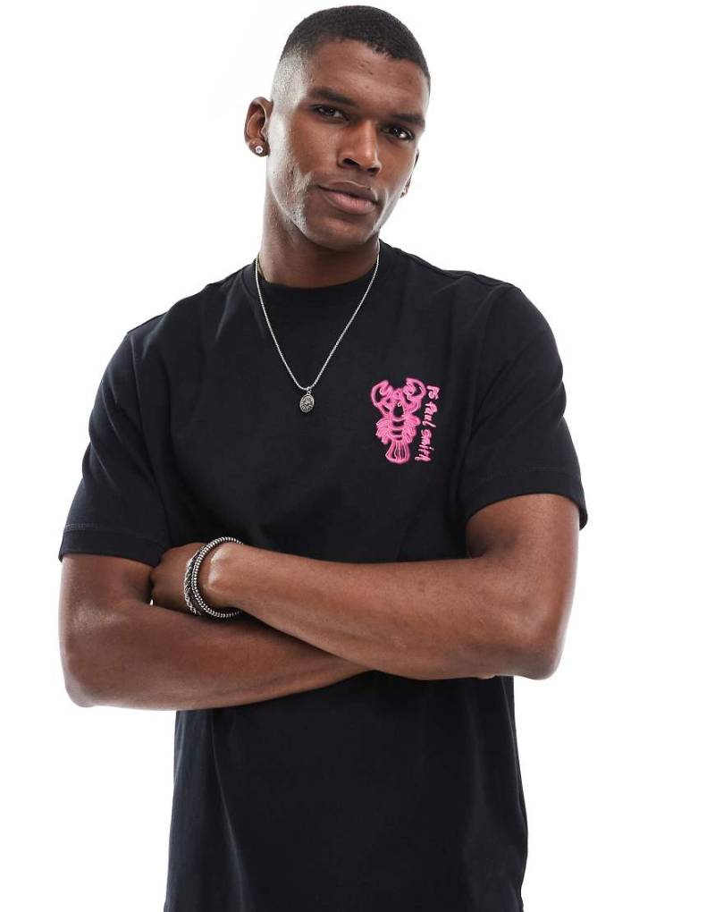 PS Paul Smith - T-Shirt in Schwarz mit Hummer-Print von PS Paul Smith