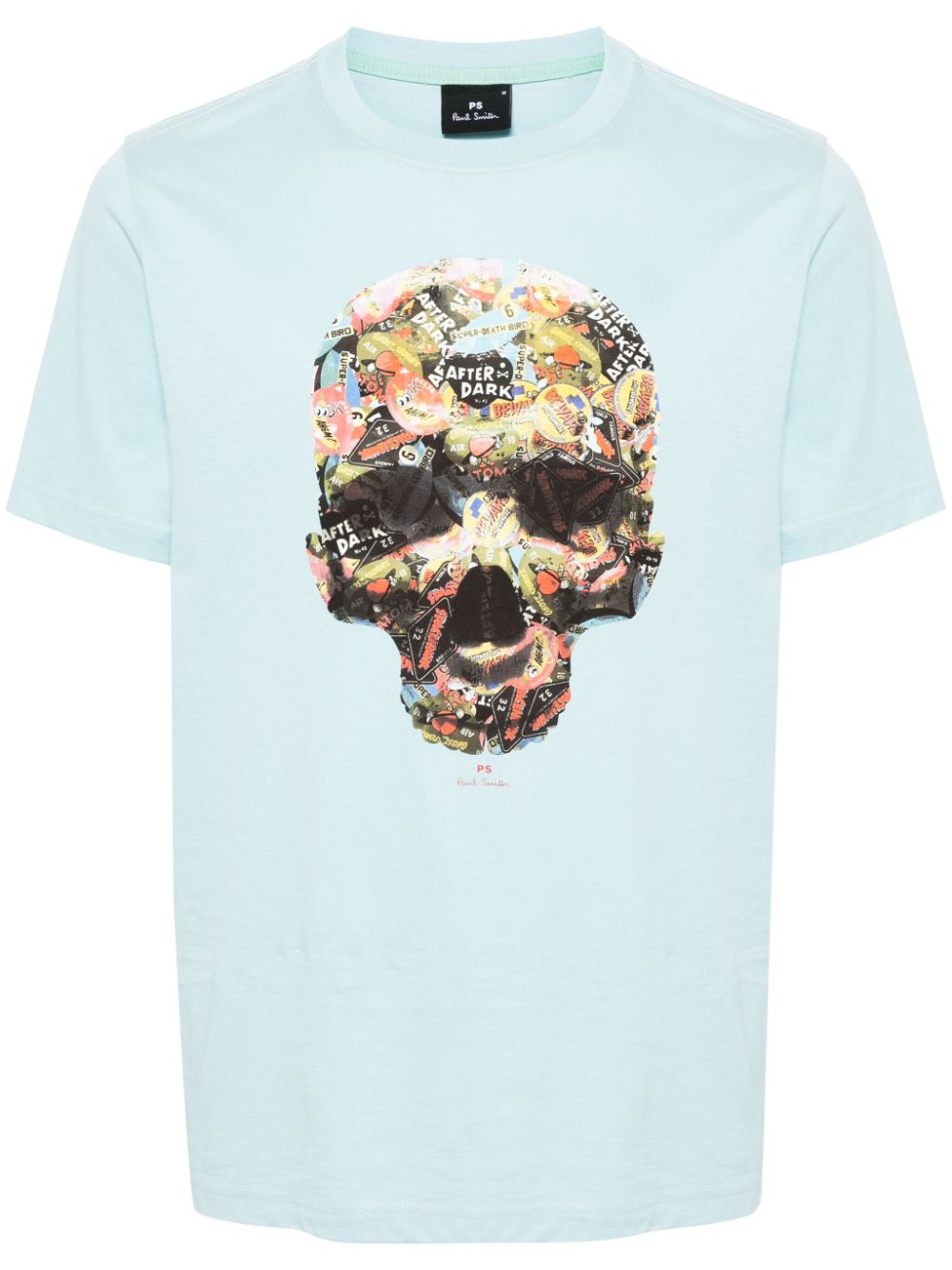 PS Paul Smith T-Shirt mit Totenkopf-Print - Blau von PS Paul Smith