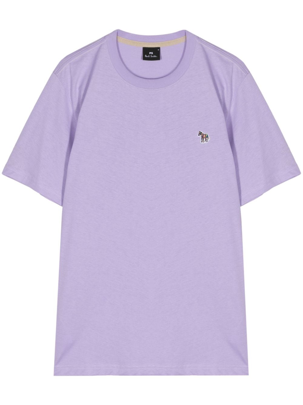 PS Paul Smith T-Shirt mit Zebra-Patch - Violett von PS Paul Smith