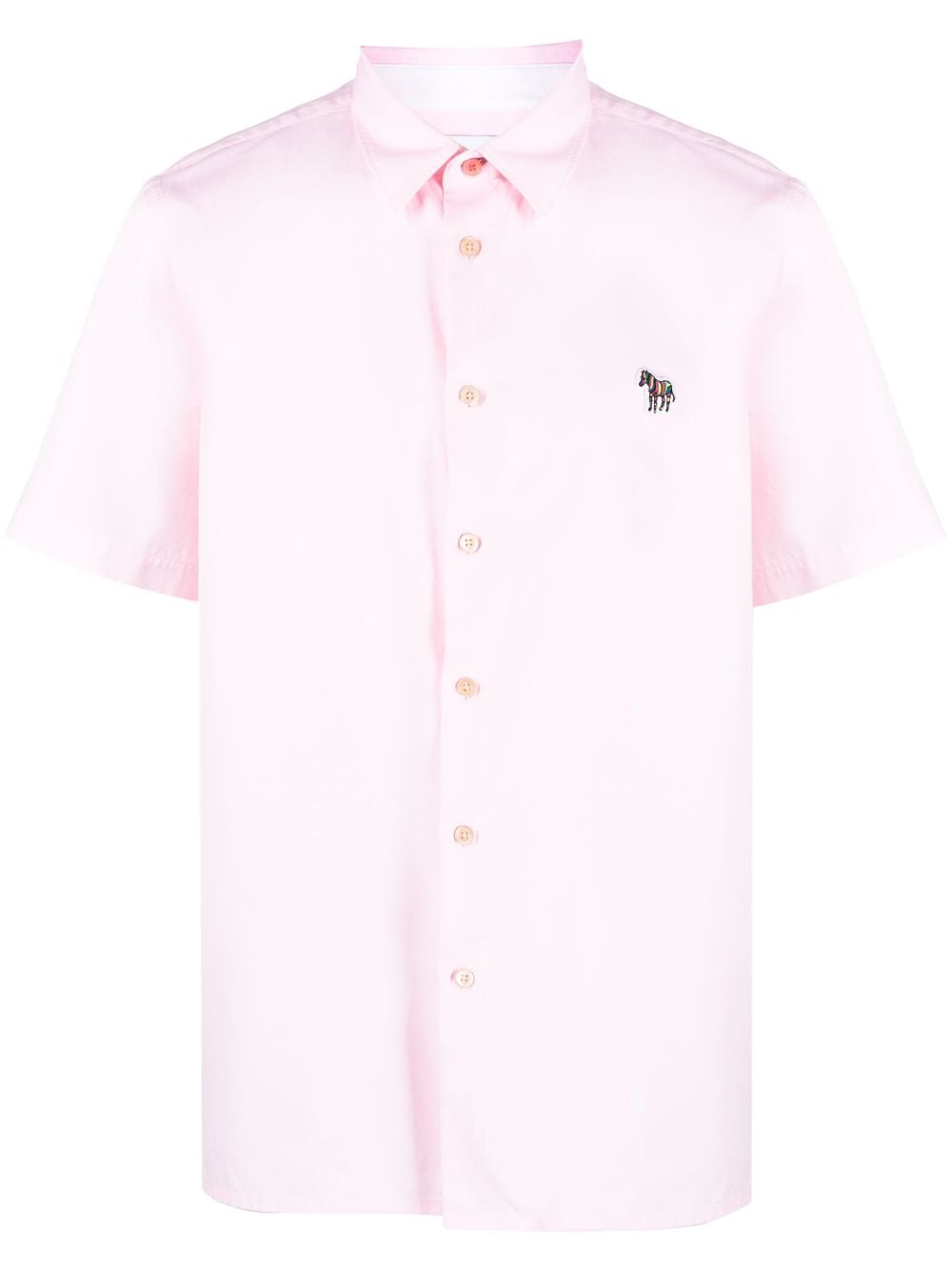 PS Paul Smith Hemd mit Zebra-Patch - Rosa von PS Paul Smith