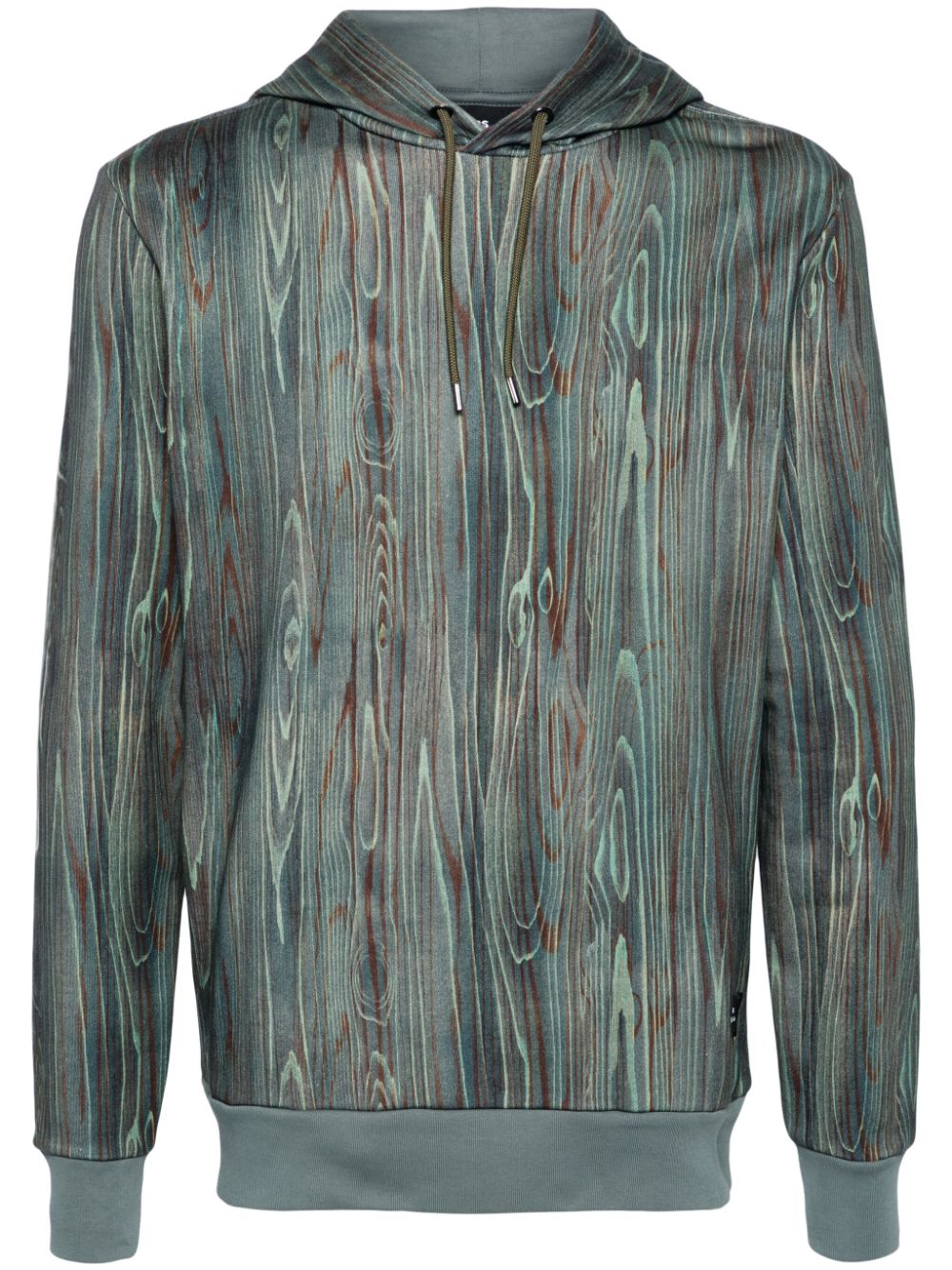 PS Paul Smith Hoodie mit abstraktem Print - Grün von PS Paul Smith