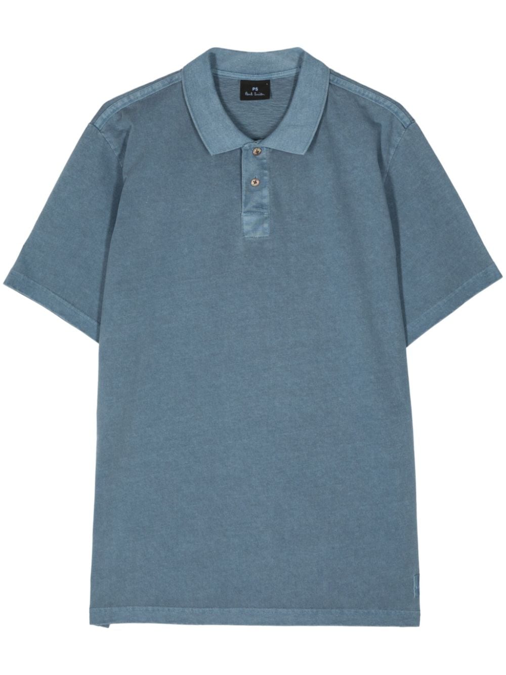 PS Paul Smith acid-wash organic-cotton polo shirt - Blau von PS Paul Smith