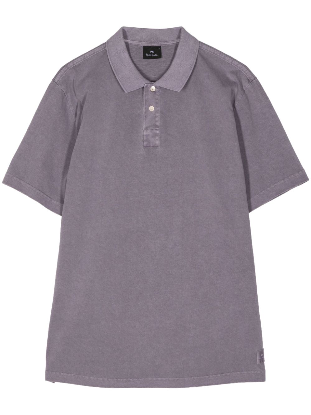 PS Paul Smith acid-wash organic-cotton polo shirt - Violett von PS Paul Smith