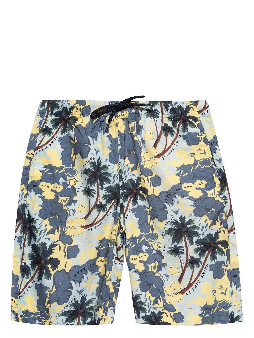 PS Paul Smith Stretchbund-Shorts mit grafischem Print - Blau von PS Paul Smith