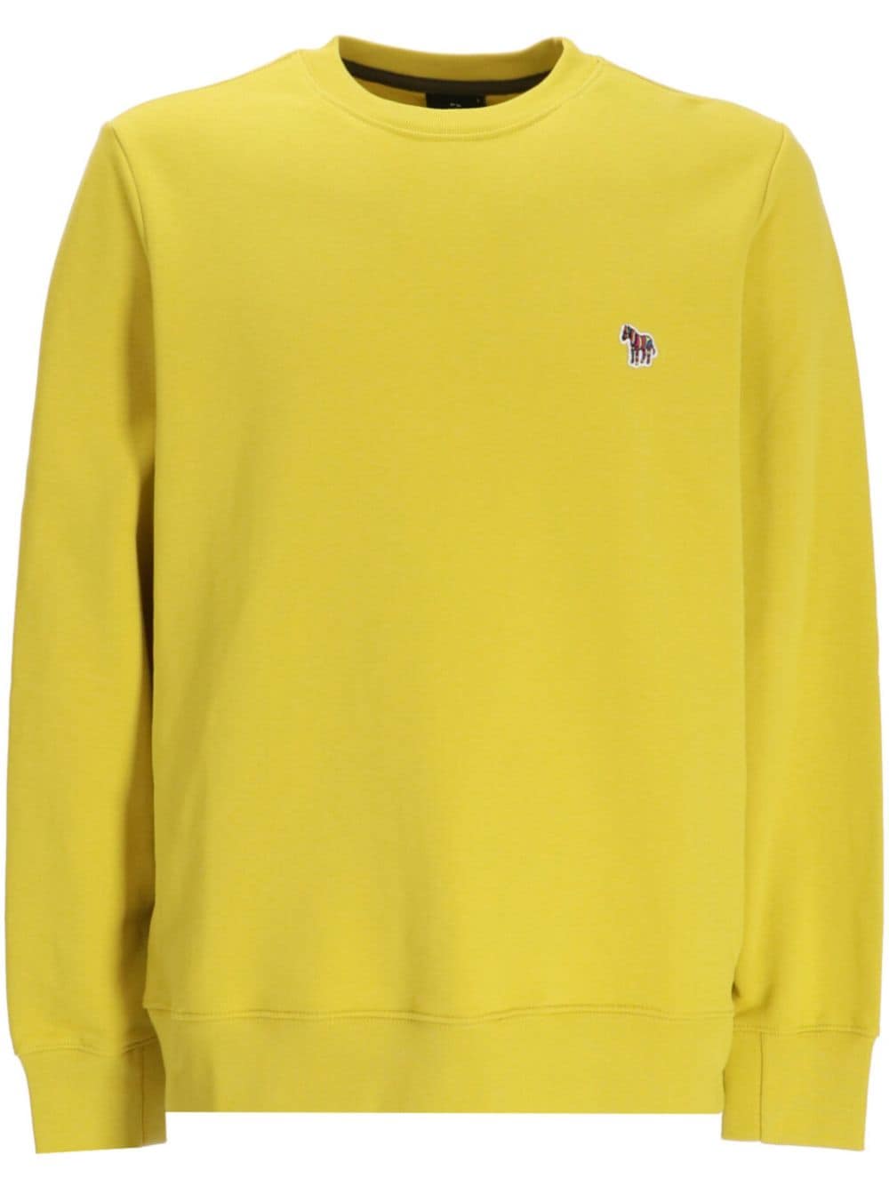 PS Paul Smith logo-patch cotton sweatshirt - Gelb von PS Paul Smith