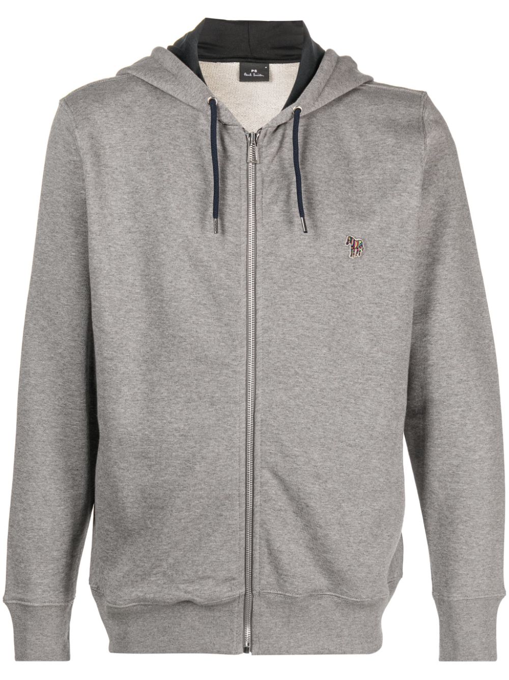 PS Paul Smith Kapuzenjacke mit Logo-Patch - Grau von PS Paul Smith