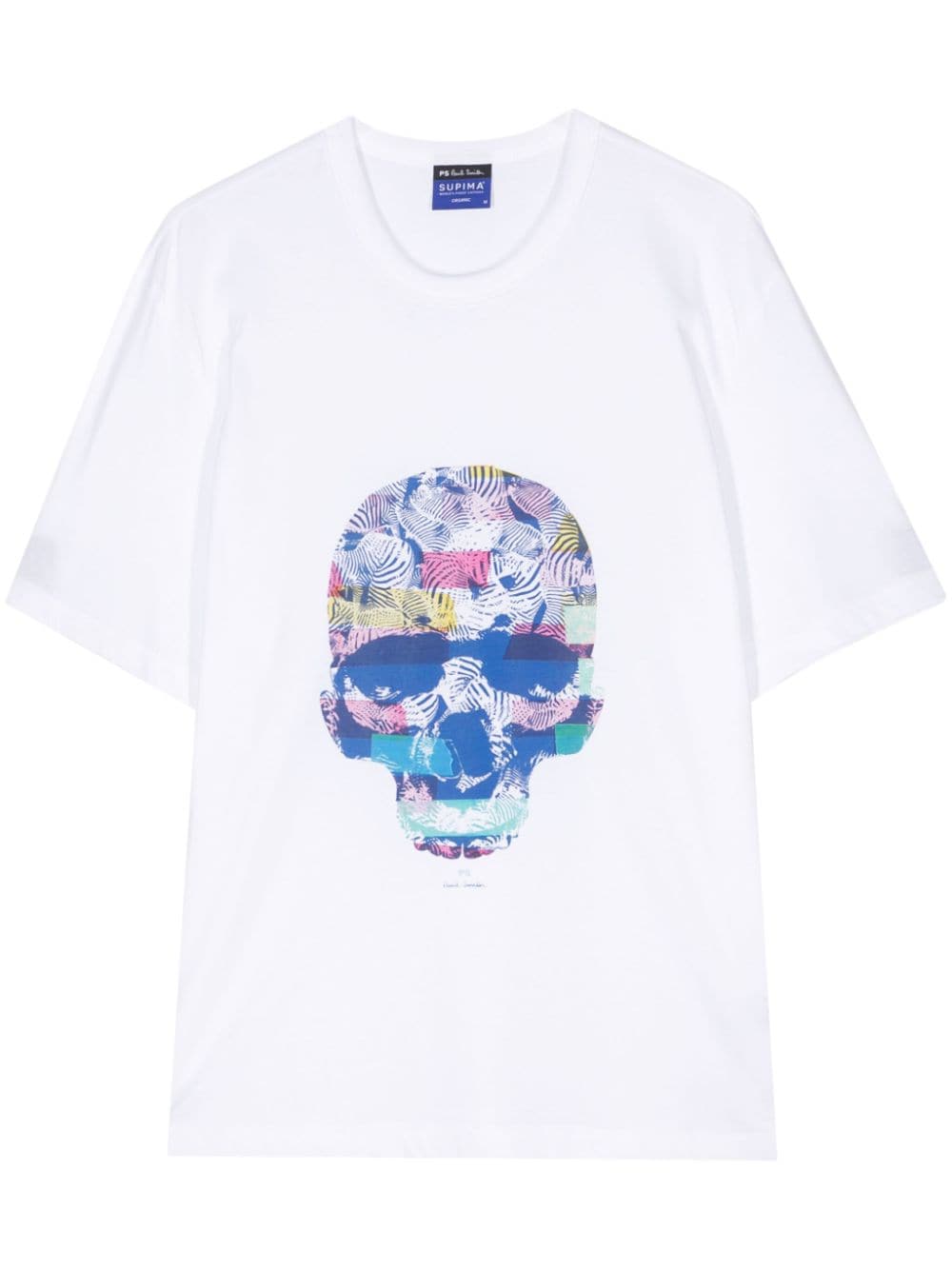 PS Paul Smith T-Shirt mit Totenkopf-Print - Weiß von PS Paul Smith